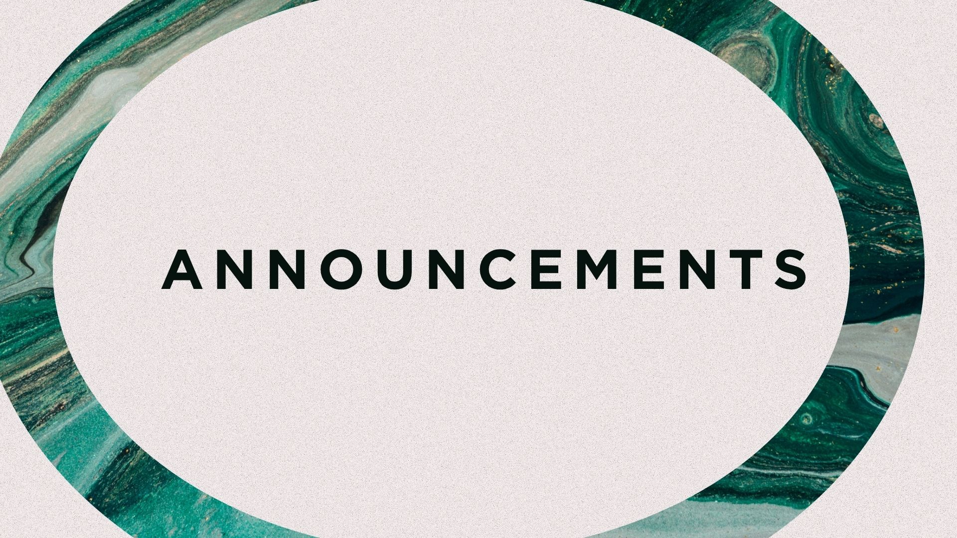 Announcement